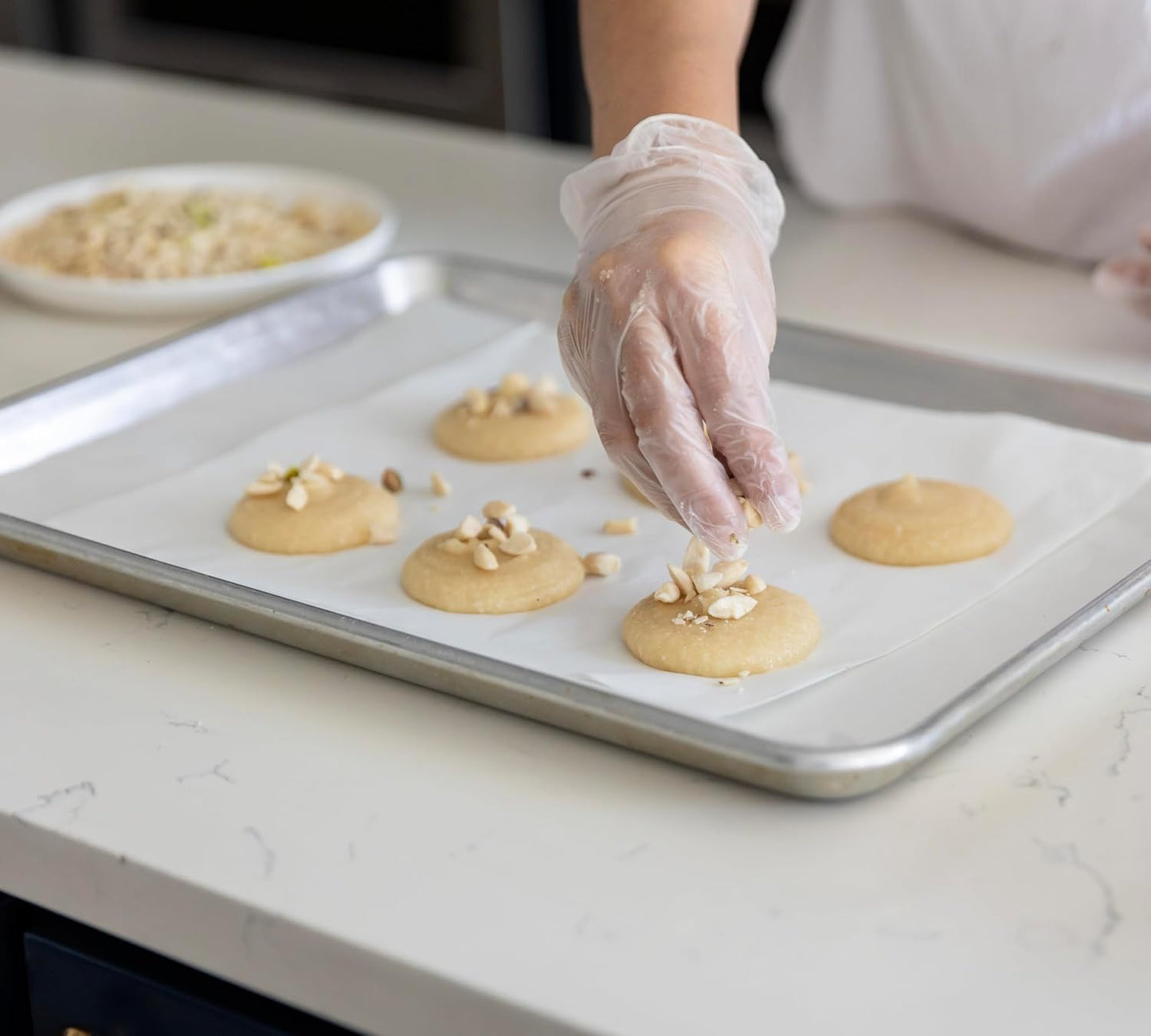 - Ghorabieh Marzipan Cookies – A Luxurious Traditional Persian Treat Made with Premium Pistachios, Offering a Buttery Texture and Unforgettable Flavor. Perfect for Gifting, Celebrations, or Indulging Yourself! Bake to your order. Gluten Free.