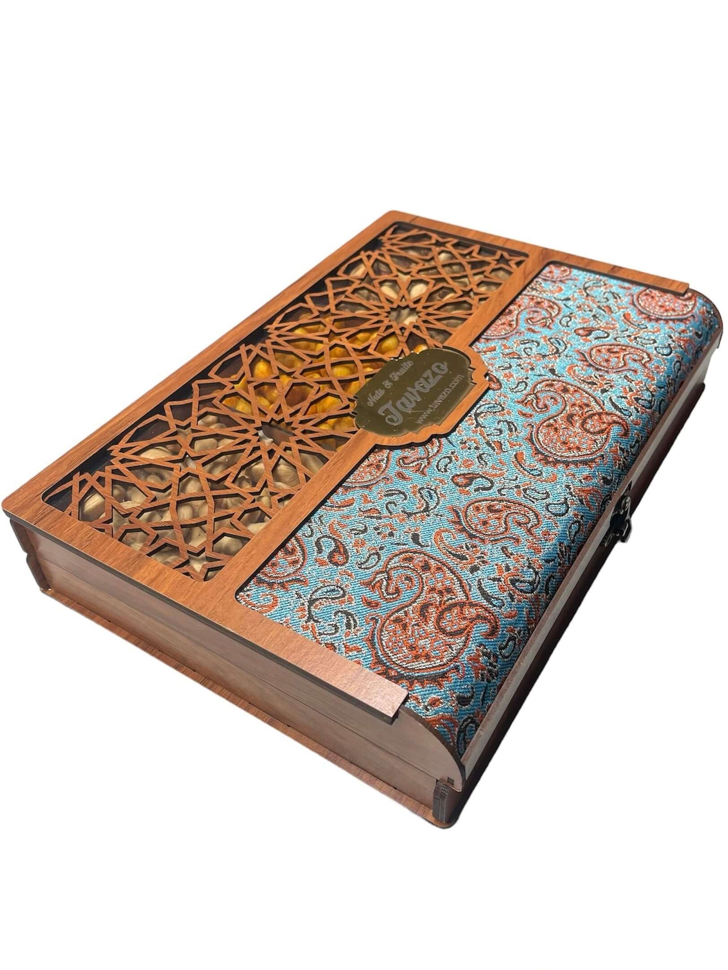 Salted & Saffron Roasted Nuts In Wooden Gift Box