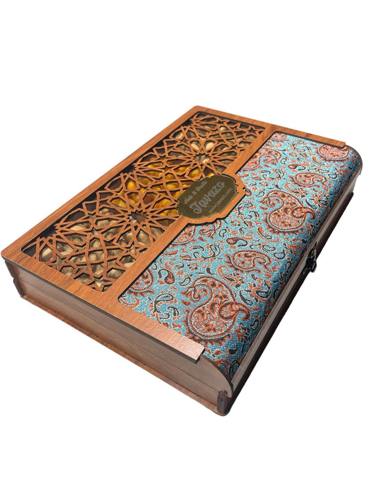 Salted & Saffron Roasted Nuts In Wooden Gift Box
