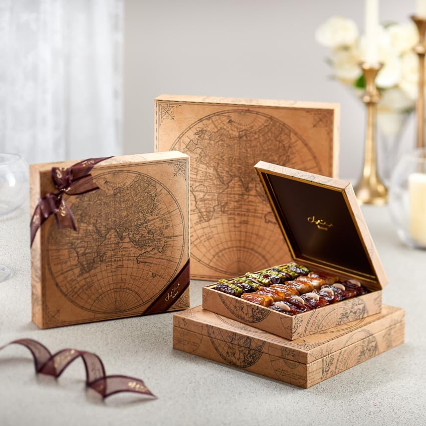 World Map Gift Set Premium Dates Signature Collection