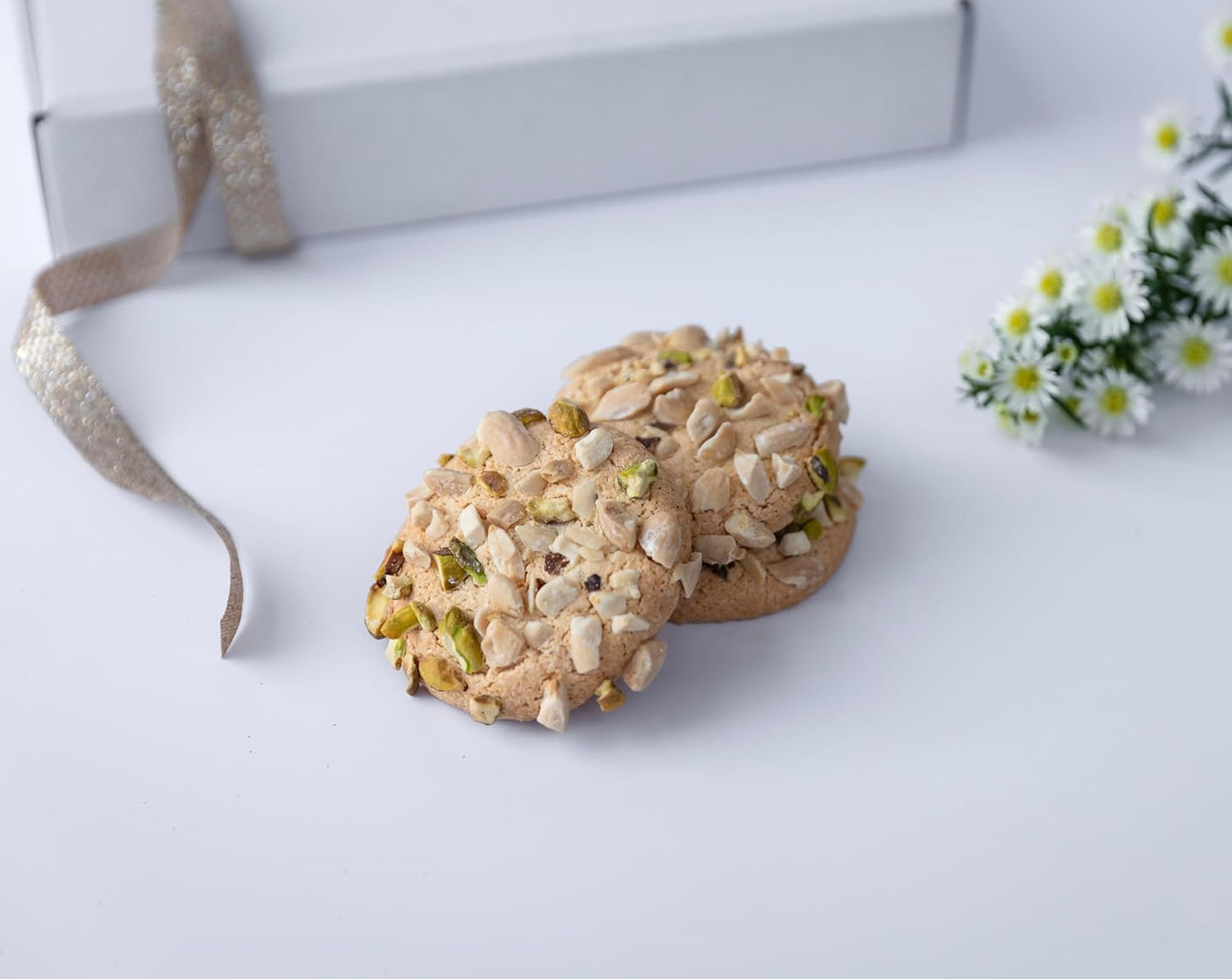 - Ghorabieh Marzipan Cookies – A Luxurious Traditional Persian Treat Made with Premium Pistachios, Offering a Buttery Texture and Unforgettable Flavor. Perfect for Gifting, Celebrations, or Indulging Yourself! Bake to your order. Gluten Free.